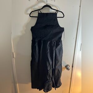 J. Crew Black Midi Dress